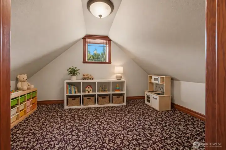 Game/ Play room -  Virtually staged to show potential layout and use of space