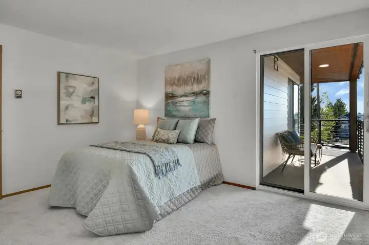 Bedroom #2 with Wraparound Deck Access