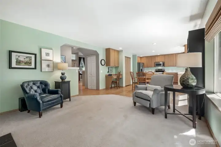 View of the kitchen from the Living Room.