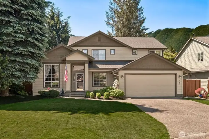 Beautiful view of the front of your new home.