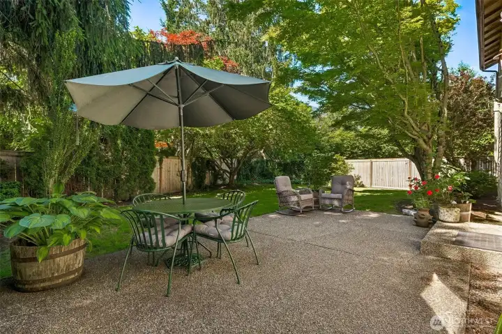 The other end of the back deck.