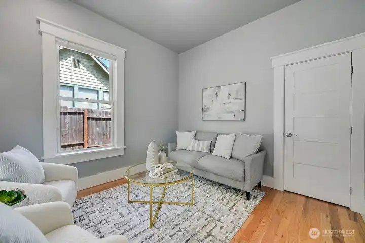 Third bedroom/office off entry.