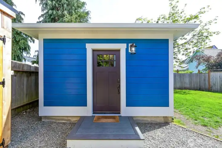 Studio entrance.