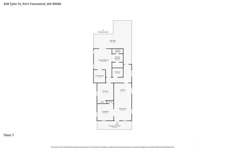 Floor plan minus studio