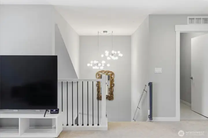 Thoughtful layout with separation of space while still feeling connected.