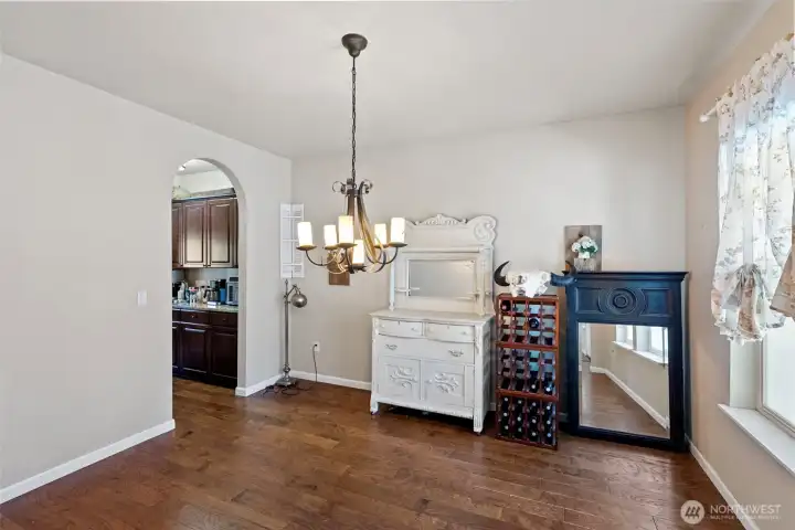 Formal Dining Room with Butler's pantry to the left.