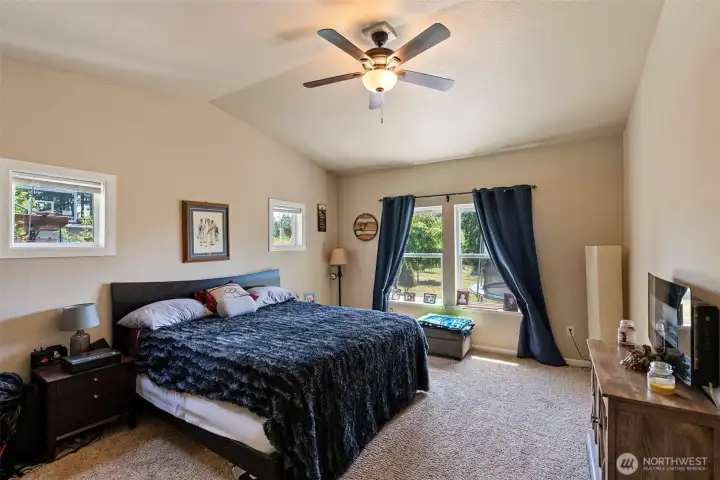 Primary Bedroom on the main level.
