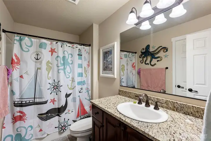 Full Bathroom on upper level.