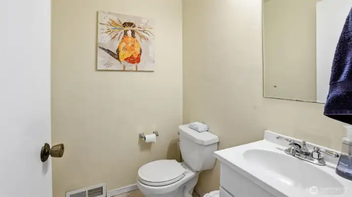 1/2 bath downstairs