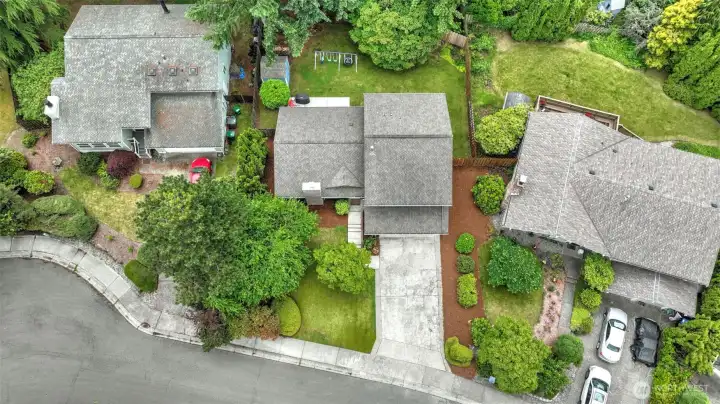 Large, private lot.