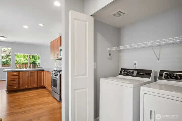 Laundry room on main floor