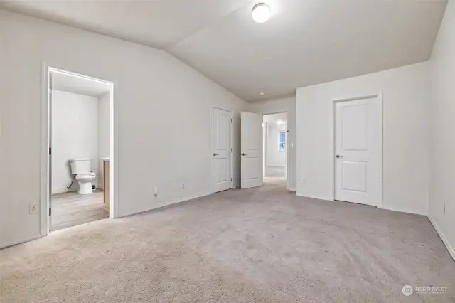 Primary bedroom with own bath.