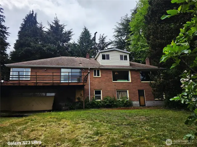 Back of house Elevation, facing East