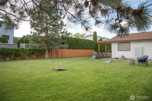 See fenced back yard.