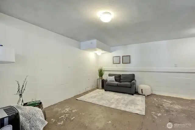 Living room space downstairs.