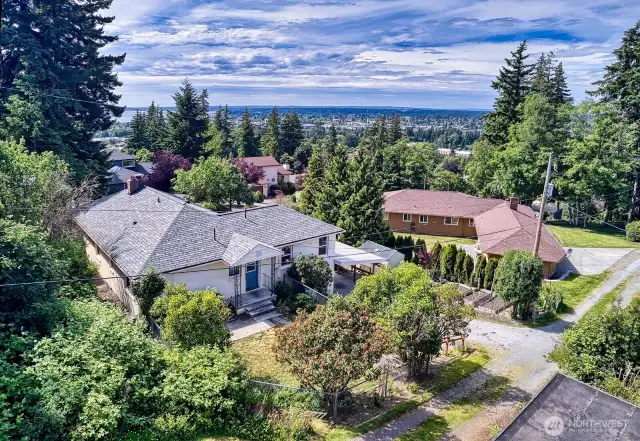 View from the back on the home accessed by Whatcom St.