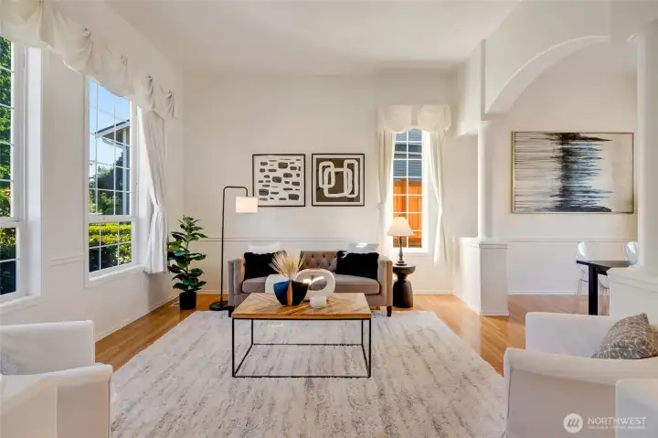 Light filled formal living room