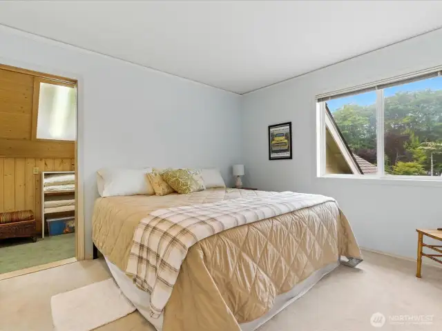 Bedroom close to sauna room for total relaxation.