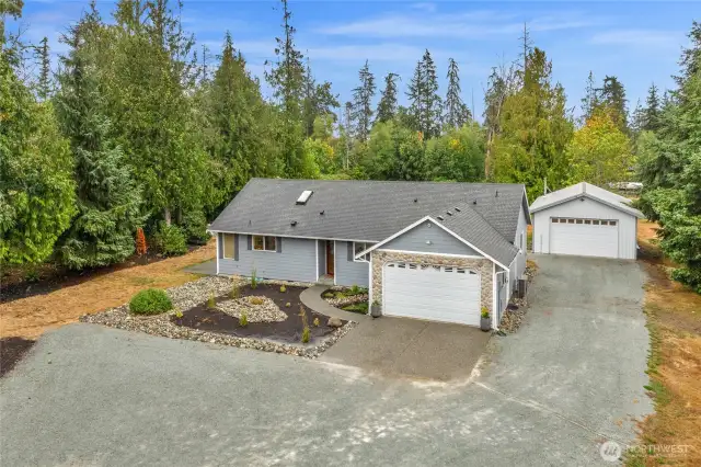 Aerial view of property