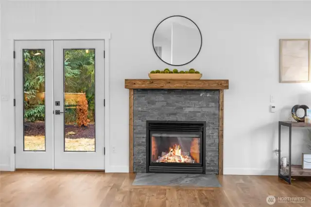 Doors to outside patio space