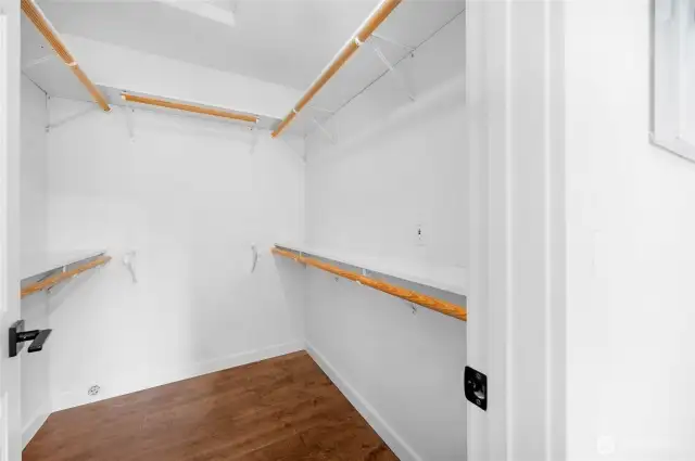 Primary walk-in closet