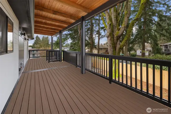 Exterior deck. Access from owner's suite den or kitchen