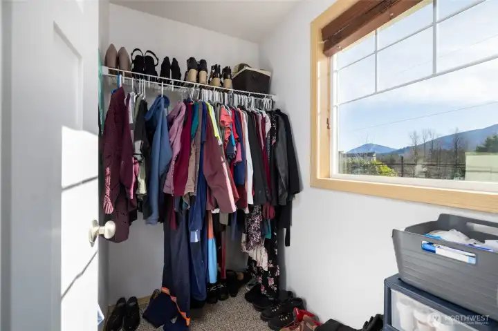 Primary walk-in closet