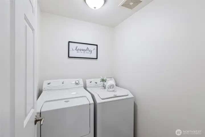 Laundry room on lower level