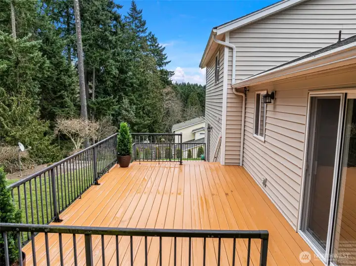 One of two french doors to back deck