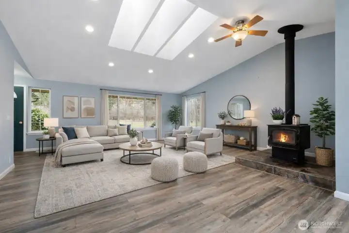 Virtually Staged Living Room