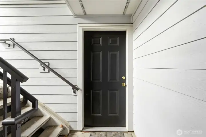 Inviting front entry sets the tone for a warm and welcoming home.