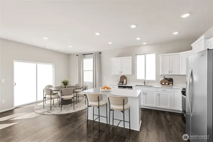 The Juniper offers 1771 sq. ft. with 3 bedroom and loft. Pictures are for representation only colors and options may vary.