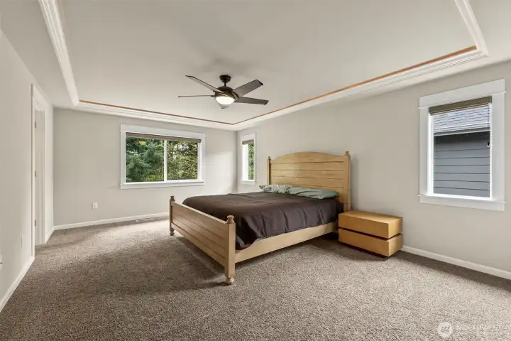 Upstairs primary suite.