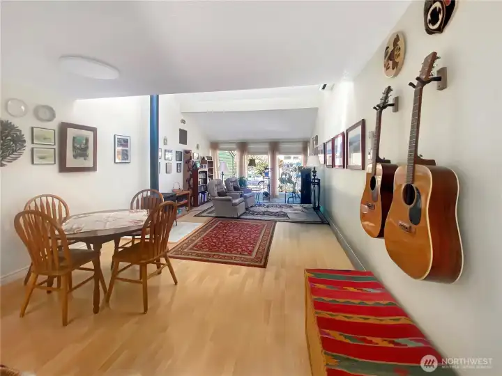 Dining Space and Living Room