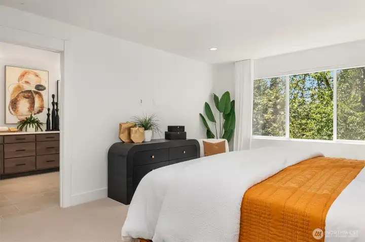 Primary retreat with greenbelt views!