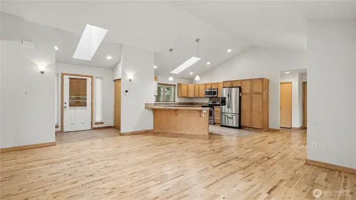 Expansive open-concept floor plan offering seamless flow throughout the home.