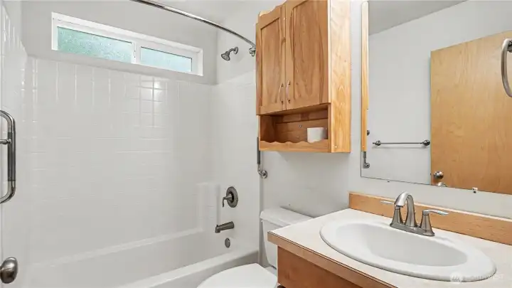 Main floor full bathroom.