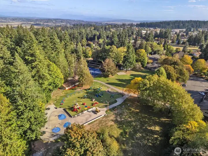 Forest Park has it all - pickleball courts, playground, trails, basketball courts and even a water playground for those hot days! Forest Park has it all - pickleball courts, playground, trails, basketball courts and even a water playground for those hot days!