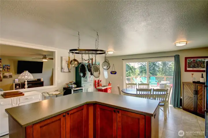 Large kitchen with island