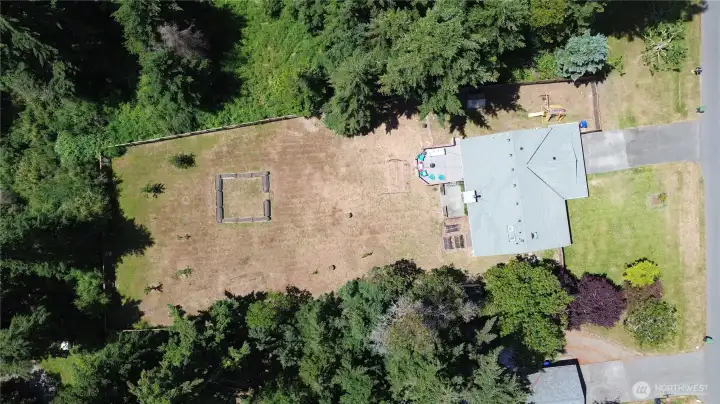 At .63 acre, space to spread out!
