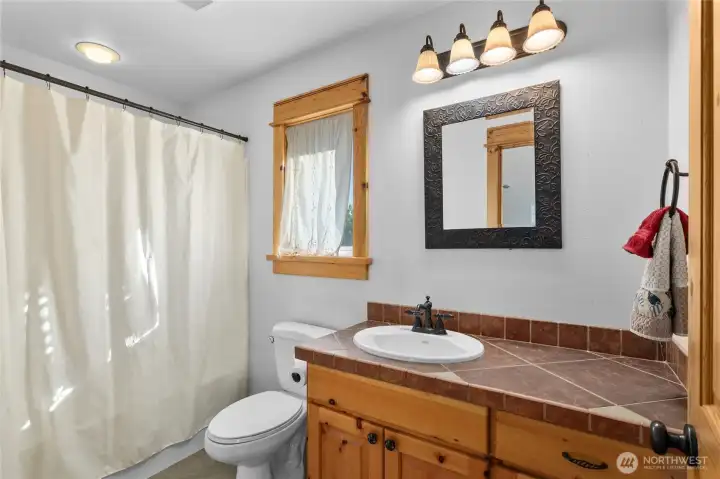 Upper level bathroom