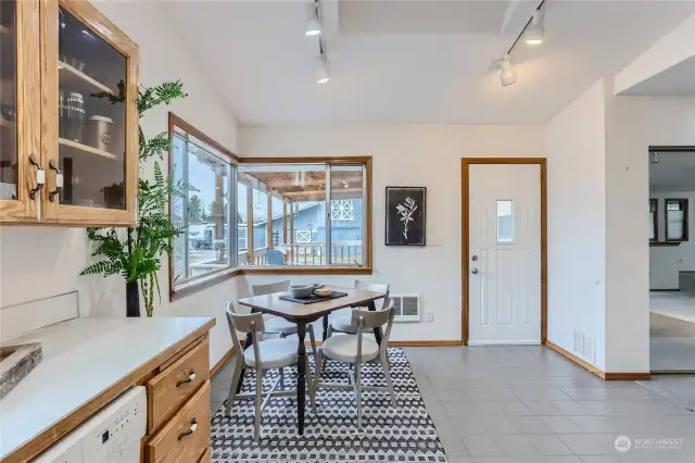 Kitchen with eating space
