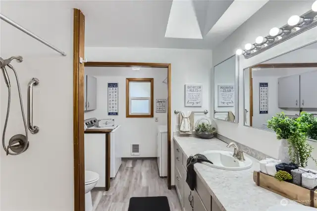 3/4 bathroom with walk-in shower