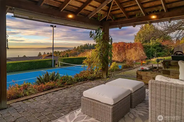 Gazebo for year-round outdoor entertaining.