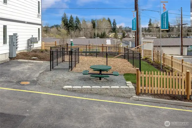 On-site dog park!