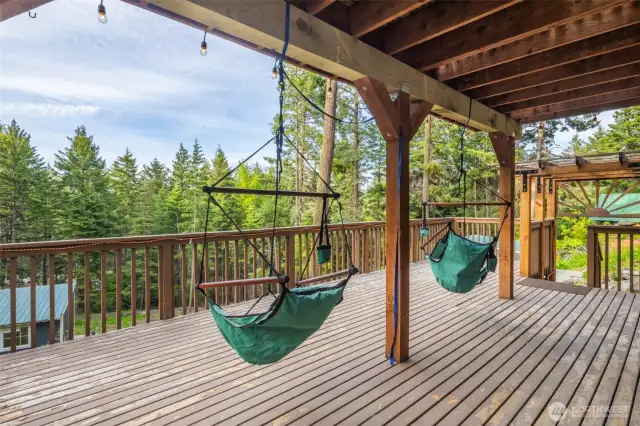 Hang out and relax on the lower deck.