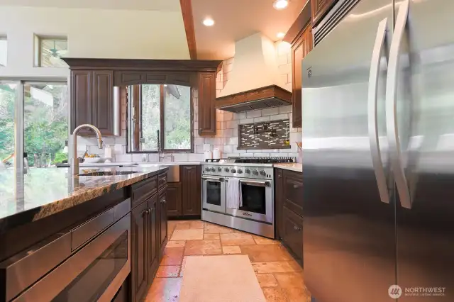 Kitchen with high end appliances