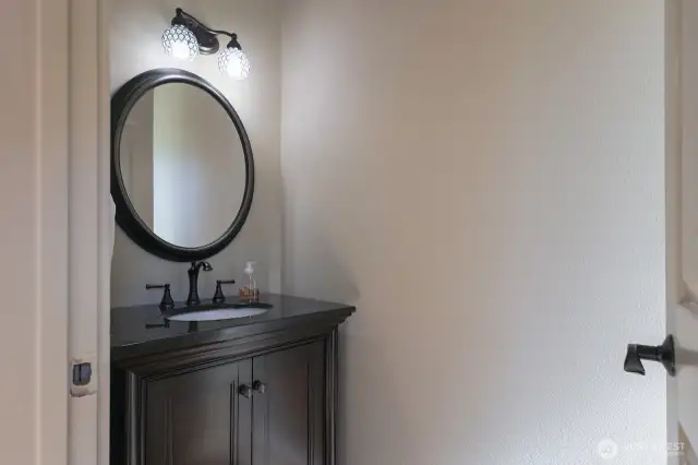 Powder room vanity