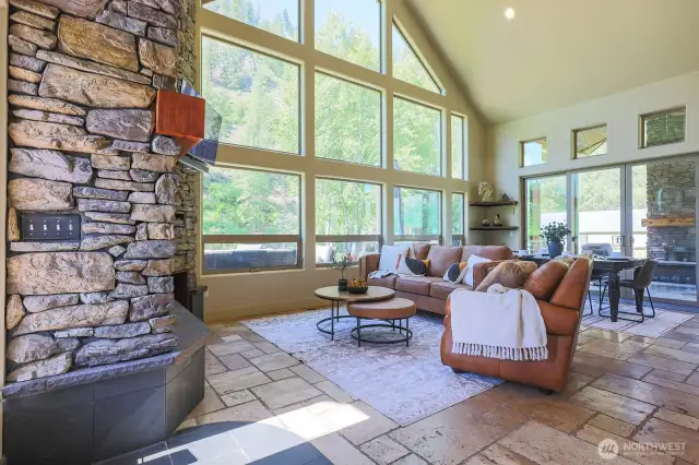 Living with large picture windows