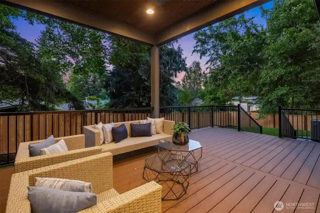 Private outdoor covered living area